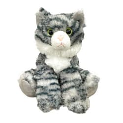 Jolitee Kitten Cat Collection Small Plush Stuffed Animal 8 inch (Grey Tabby)