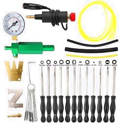 AUTOKAY 23 Pcs Carburetor Adjustment Tool Screwdriver Kit for Common 2 Cycle Small Engine Carb Tune up Adjusting Tool with Spark Plug Engine Ignition Tester Tool, 57-21-1 Carburetor Leak Detector