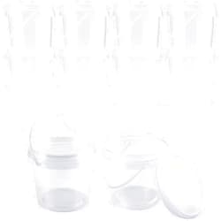 Augshy 15 Pack 8 oz Slime Containers with Lids and Handles,Mini Toy Storage Case