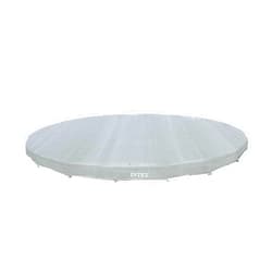 INTEX 28041E Deluxe Pool Cover: for 18ft Round Ultra XTR Pools – Includes Rope Tie – UV-Resistant – 8in Overhang – Snug Fit