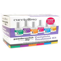 Cuccio Powder Polish Nail Colour Dip System Complete Treatment Kit