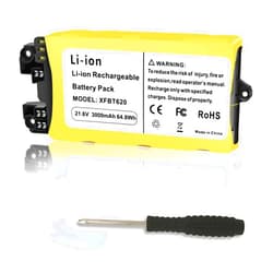 Chgdkjy 3.0Ah XFBT620 Battery Compatible with Shark IX141 IX140 IX142 IZ140 IZ140C IZ141C IZ142 UZ145 Cordless Vacuum Cleaners Rocket Pet Stick Rocket Pro