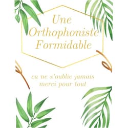 Abdelkarim KH Une Orthophoniste Formidable.ca ne s'oublie jamais merci pour tout: Carnet de Notes | Cadeau Original D’anniversaire, Noël ou Appréciation Pour Orthophoniste, Femme, Amie et Collègue (French Edition)