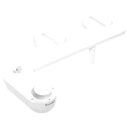 Brondell FSA-15 FreshSpa Thinline Bidet Attachment for Toilet Seats with Adjustable Single Nozzle, Side Arm Control, Thin Profile, White (Ambient Temperature)