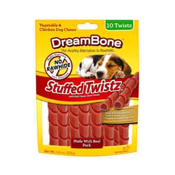 DreamBone Stuffed Twistz 10 Count, Rawhide-Free Chews