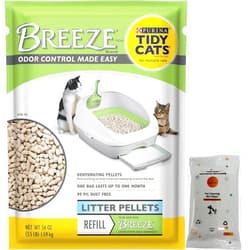 Aurora Pet Tidy Cats Breeze Cat Litter Pellets, Refill 3.5 Pounds with Aurora Pet Wet Wipes