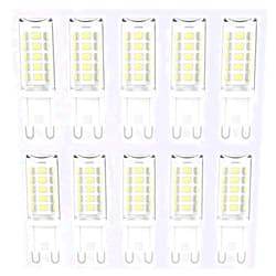 Generic 10cps G9 Bi-Pin LED Bulb 3w Equivalent 40w Energy Saving Lighting Bulbs 360° Beam Angle 400 Lm for Bedroom Living Room Home Lighting(G9 3W Cool White 6000K)