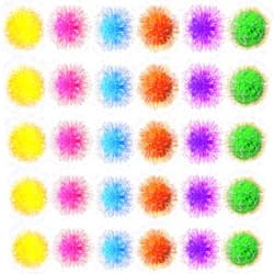 Silkfly 30 Pcs Glitter Ball Toy Sparkle Pom Pom Balls Assorted Color Flash Ball Cat's Favorite Toy Ball 2.36 Inch Interactive Cat Toy Attract Cats for Indoor Cats and Kittens to Keep Fit and Active
