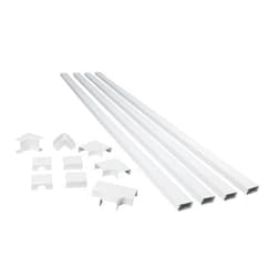C2G Legrand Wiremold C310 Cordmate III 10 Foot 11 Piece Cord Cover Kit, Organizer for Wall, Holds Up to 5 Cords or Cables, 45