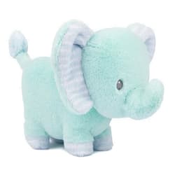 GUND Baby Safari Friends Collection Plush Elephant with Chime, Sensory Toy Stuffed Animal for Babies and Newborns, Teal, 7