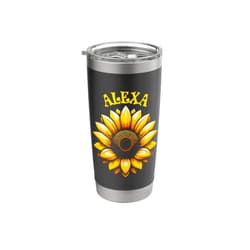 Awesome Alexa Designs for Girls Name Alexa Alexa Beautiful Sunflower Design for Girls Name Alexa Stainless Steel Insulated Tumbler