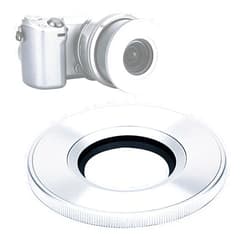 Fotasy Silver Z-S16-50 Auto Lens Cap for Sony PZ 16-50mm F3.5-5.6 OSS E-Mount Lens, Sony 16-50mm Lens Cap Hood Cap