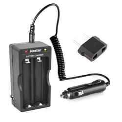 Kastar AC Charger with Car Adapter Compatible with Manfrotto MVG460 & MVG460FFR Gimbal, Zhiyun CRANE 4 3-Axis Handheld Gimbal Stabilizer