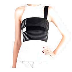 Solmyr Broken Rib Brace, Rib Belt for Men and Women, Rib Cage Protector Wrap Rib Belt for Sore or Bruised Ribs Support, Broken Sternum, Dislocated Ribs Protection, Pulled Muscle Pain（M）