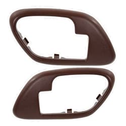 Puijifuc Door Handle Trims Set of 4 Front Driver & Passenger Side Inner Interior Inside (Red) for GMC for Yukon SLE/SLT 1995-1999 & SL 1996-1997 & Denali 1999-2000 15708085 15708086