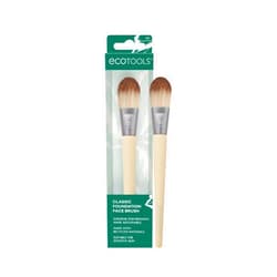 EcoTools Classic Foundation Face Brush, For Liquid, & Cream Foundation, Flat Foundation Brush, Makeup Brush For Natural Makeup, Buildable Coverage, Synthetic Bristles, Cruelty- Free, 1 Count