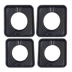ATMA SUPPLY Black Porcelain Square Gas Range Drip Pan 7.65''x7.65'' Pack of 4 Replaces SGP-400 786333 WP786333 AP6011553 PS11744751 by ATMA SUPPLY
