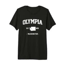 Lympia Washington hometown Olympia Vintage Gift Premium Tri-Blend T-Shirt