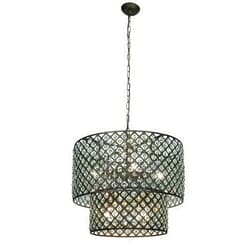 Whse of Tiffany RL8067 Starke Modern Antique Bronze Chandelier, 16.5