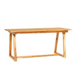 Walker Edison Tahnee Dining Table, Natural