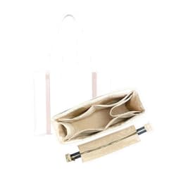 Divitize Premium Organizer fits Chloe Woody Tote Insert, Handmade Double Layered Nylon Shaper for Medium Woody Tote Bag Organizer Insert 2mm Thick (For Small Woody, Orange)