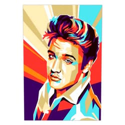 Modern Merch Elvis Diamond Art Kits for Adults 12x16in Diamond Painting Kits for Adults Gifts for Women DIY Elvis Wall Art Diamond Dots Arts and Crafts for Adults Elvis Presley Merchandise Gem Art