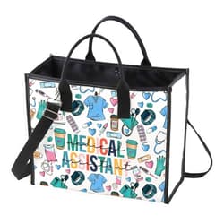 WZMPA Medical Assistant Cosmetic Bag MA Graduation Gift Nurse Medical Assistant Makeup Zipper Pouch Bag Medical Assistant Retirement Welcome Gifts (Medical Assistant-TB)