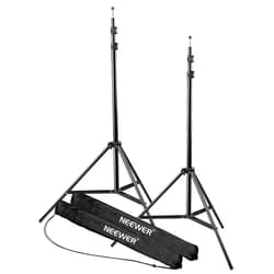 NEEWER Photography Light Stand, 7 Feet / 210cm Aluminum Alloy Photo Studio Tripod Stands for Video, Portrait and Photography Lighting, Reflectors, Soft Boxes, Umbrellas, Backgrounds (2 Pieces)