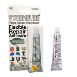Stormsure Flexible Repair Adhesive White 15g Tube – All-Purpose, Ultra-Durable, Flexible, 100% Waterproof & Temperature Resistant