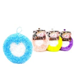 It's Senah New [Set of 4] Hand Crochet Non-Scratch Dish Scrubber| Double Layered Durable Dish Cloth| 4X Fast Dry, No-Odor Cleaning Sponge| 100% Recyclable Eco-Friendly Dish Net Brush