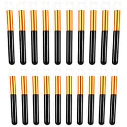 Mozeat Lens Lash Brush, 20 Pcs Lash Shampoo Brush Lash Cleaning Brush, Nose Pore Deep Cleaning Remover Tools Eyelash Extensions Lash Cleanser Facial Cleansing Blackhead Washing Brushes for women and men (Black)