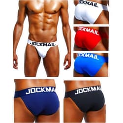 JOCKMAIL 5PCS/Pack Sexy Men Briefs Mens Underwear Pack Cotton Men's Briefs Pack