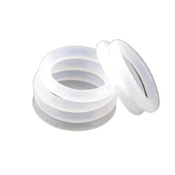 AZUMIO 10pcs/CS 1mm 1.5mm 2mm 2.4mm White Silicone O-Ring VMQ Sealing Rubber Gasket OD3-85mm Heat Resistant Food Grade Silicone O-Ring (Size : OD 25mm, Color : CS 1mm)