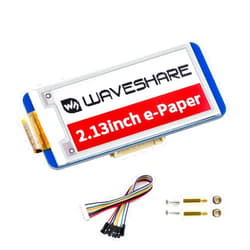 Waveshare Three Color 2.13inch E-Ink Display HAT (B), 212x104 Resolution 3.3V/5V Red Black White E-Paper Display Screen for Raspberry Zero/Zero W/Zero WH/2B/3B/3B+ SPI Interface,Full Refresh