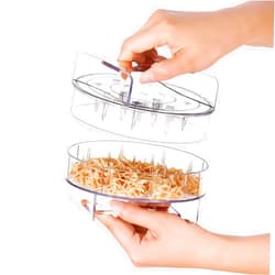 MANBA Chicken Shredder - Clear Chicken Shredder Tool Twist, Meat Shredder Tool Twist, Chicken Breast Food Shredded Tool Twist Grinder Machine for Dog and Cat Food Meal Prep