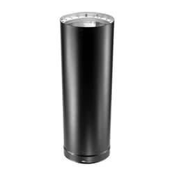 DuraVent DVL 6DVL-12 DVL Galvanized Steel/Stainless Steel Double Wall Wood Burning Stove Pipe Connector to Vent Smoke/Exhaust, 12