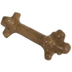 Pet Qwerks Nylon Stick BarkBone - Durable Dog Toys for Aggressive Chewers - Peanut Butter Flavor - 10.75