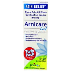 Boiron Arnicare Gel, 2.6-Ounce (Twin Pack), Homeopathic Medicine for Pain Relief and Bruises