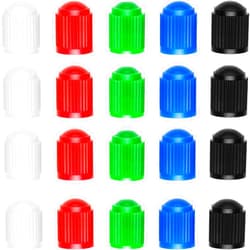 Outus 20 Pack Tyre Valve Dust Caps for Car, Motorbike, Trucks, Bike, Bicycle (Multi Color)