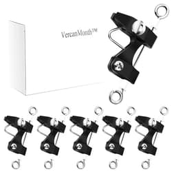 VercanMonth 6 Pcs Outrigger Release Clips Downrigger Release Clips with Adjustable Tension Planer Board Clips Downrigger Fishing Kite for Trolling Offshore Fishing Accessories