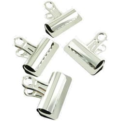 Longdex Bulldog Clip 4PCS 75mm/3Inch Alloy Bulldog Grip Clip for Photos Maps Papers Bills