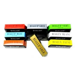 JTS Dialux Polishing Compounds 9 Bars Set All Types of Jewelers Rouge Polish Red/Blue/White/Green/Yellow/Gray/Orange/Black/Gold