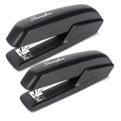 Swingline Standard Stapler, 20 Sheet Capacity, Eco Version, Jam Free, 2 Pack, Black (54501)