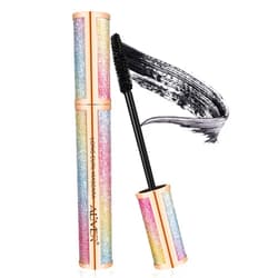 Mcukv 4D Silk Fiber Lash Mascara, Waterproof Tubing Mascara Black, Luxuriously Longer, Voluminous Eyelashes,Natural Lengthening Smudge-proof Mascara,Hypoallergenic,No Clumping,Easy to Apply & All Day Full