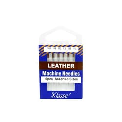 Klasse Needles Klasse Leather Needles, Assorted 100 and 110, 1 Pack, 6pcs, AA5104.992