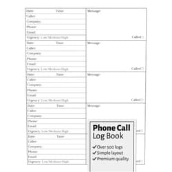 Alex A. Myles Phone Call Log Book: Telephone Message Book With Over 500 Call Log Space, Voicemail Notebook, Inbound and Outbound Call Log Book for Business
