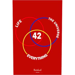 Taichi Yamaguchi 42 The Answer To Life The Universe And Everything Notebook: 6x9 120 Pages Lined Notebook, Journal,Diary, College Ruled