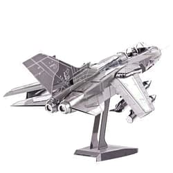 Piececool 3D Metal Puzzle for Adults, Tornado Fighter Jet Military Airplane Models Kits to Build for Teens Men Hobbies Toys DIY Brain Teaser Puzzles, Great Birthday Gifts, 83 Pcs