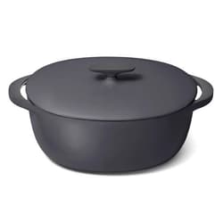 Caraway Enameled Cast Iron Dutch Oven - 8qt Dutch Oven With Lid - 3 Layer Enamel Coating - No Seasoning Required - Compatible With All Stovetops - Oven Safe - No Forever Chemicals - Charcoal