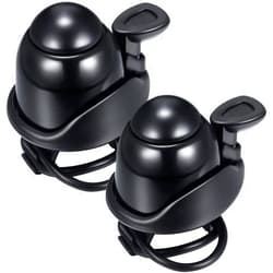 Mudder 2 Pcs Bike Bell Adjustable Bike Ring Bell Aluminum Bike Ring Bicycle Cycling Bell Cycling Ringing Horn with Loud Sound Mini Bike Bell for Adults Road Bike Mountain Bike Sports